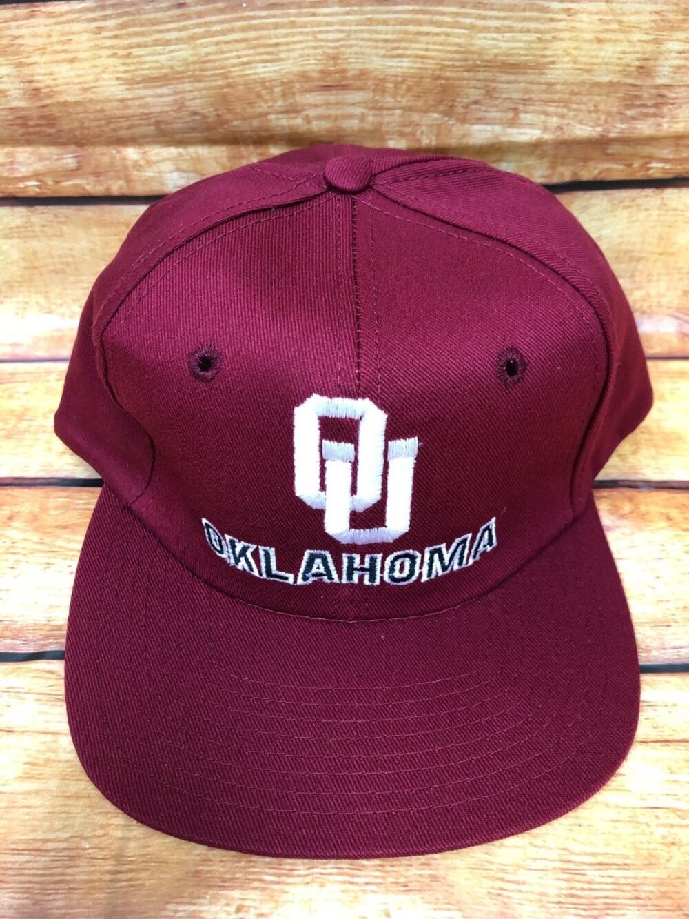 NOS Vintage University of Oklahoma Sooners Snapback Hat Twins Enterprise